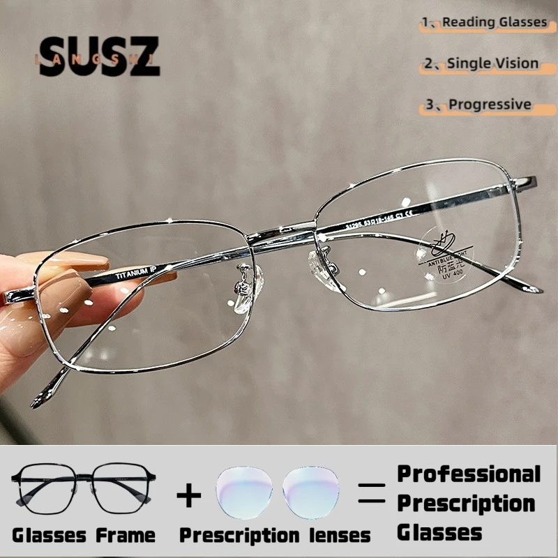 Lunettes de vue classiques vintage œil de chat pour femmes LS-SUSZ, lunettes progressives, filtre anti-lumière bleue, lunettes de lecture