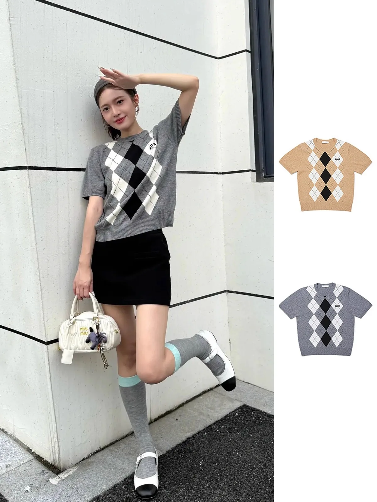 

Вязаный шерстяной свитер оверсайз для женщин, повседневный, с круглым вырезом, с узором, от Hand Store