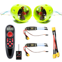 2Kg(4.4LBS) Thrust Brushless Underwater Thruster 12V~16V 200W 4-Blade Propeller With 40A Bi-directional ESC And RC For Boats