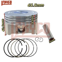 65.5mm Bore Motorcycle Cylinder Piston Ring Kit for Honda CB250 CB200 ZongShen CB 250CC 200CC 165FMM Motorbike Engine Accessory
