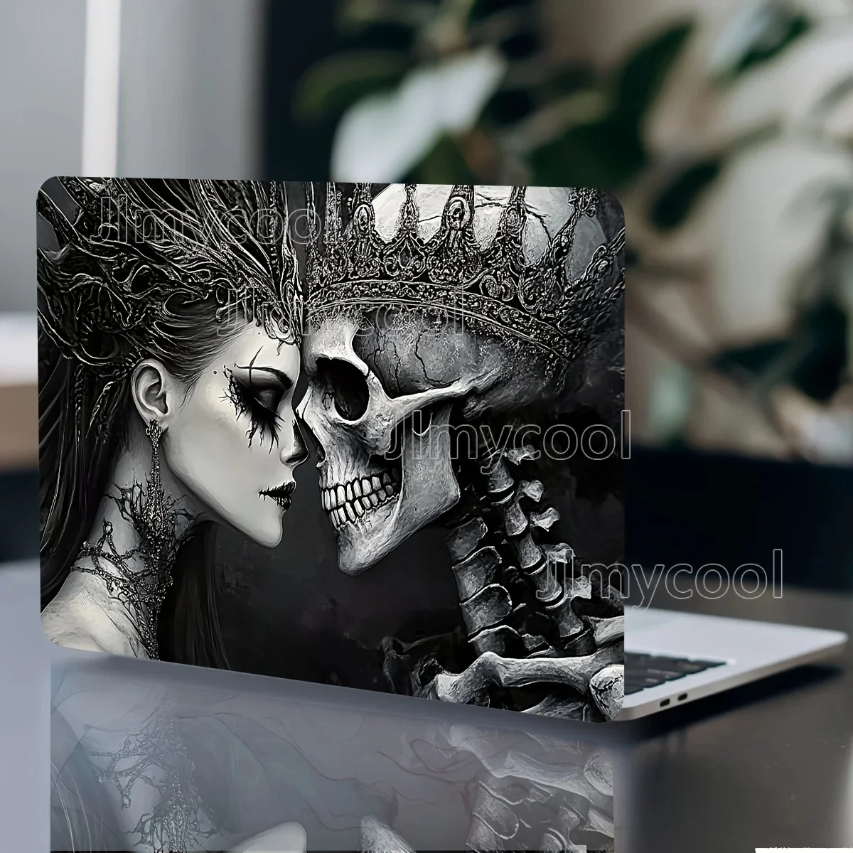 

Виниловый чехол для ноутбука, наклейка с черепом, набор из 2 предметов, устойчивый к царапинам художественный чехол «сделай сам», для HP Dell, Lenovo, Apple, ASUS, наклейка для ноутбуков, наклейки