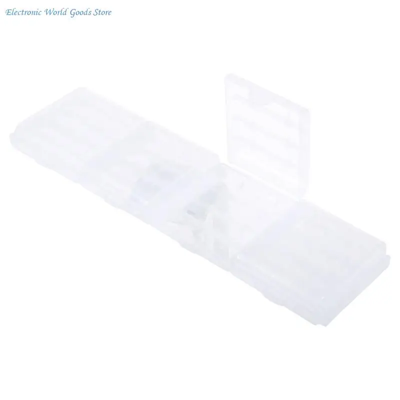 A3PD 10 قطع البلاستيك AA AAA حافظة بطاريات صندوق لحالة 4 فتحة الطريق لتقوم بها بنفسك بطاريات حامل قصاصة الحاويات لبطارية AA AAA #2