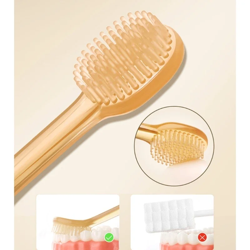 Brosse à dents en Silicone pour bébé, douce sûre, pour l'entraînement à dentition, brosse à dents à poils souples, brosse