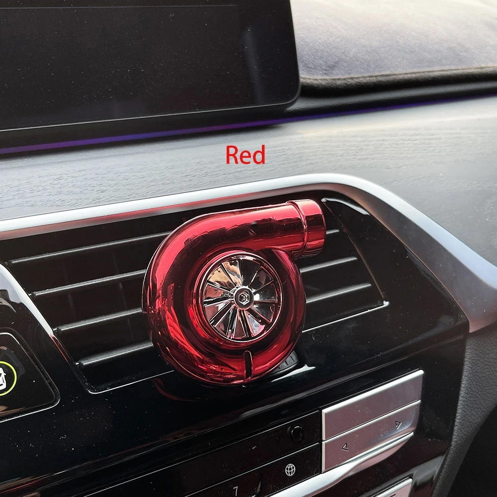 Auto-luchtverfrisser met turbocharger, parfumclip voor ventilatieopening, vaste parfum, autogeur, dashboarddecoratie, ornament