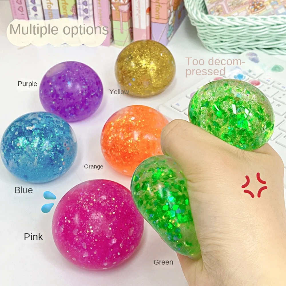 

Interesting TPR Maltose Steamed Bun Toy Eco-friendly Reduce Anxiety Maltose Syrup Ball Squeeze Soft Vent Ball Kids Toys