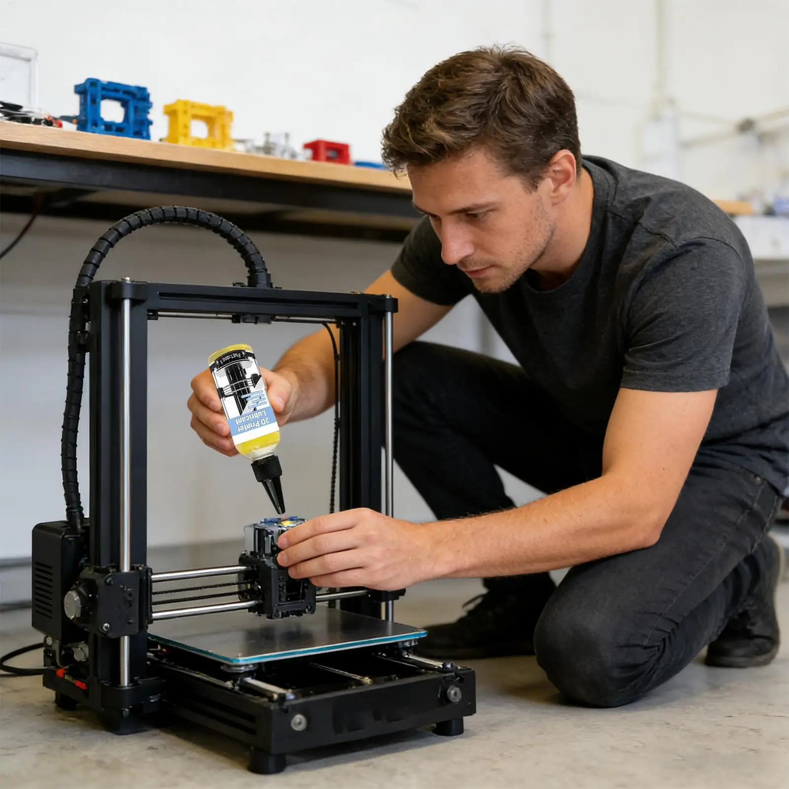 3D Printer Motion System Oil  Lubricates, Lowers Noise, Damps Vibration, Universal for Rails/Lead Screws/Bearings