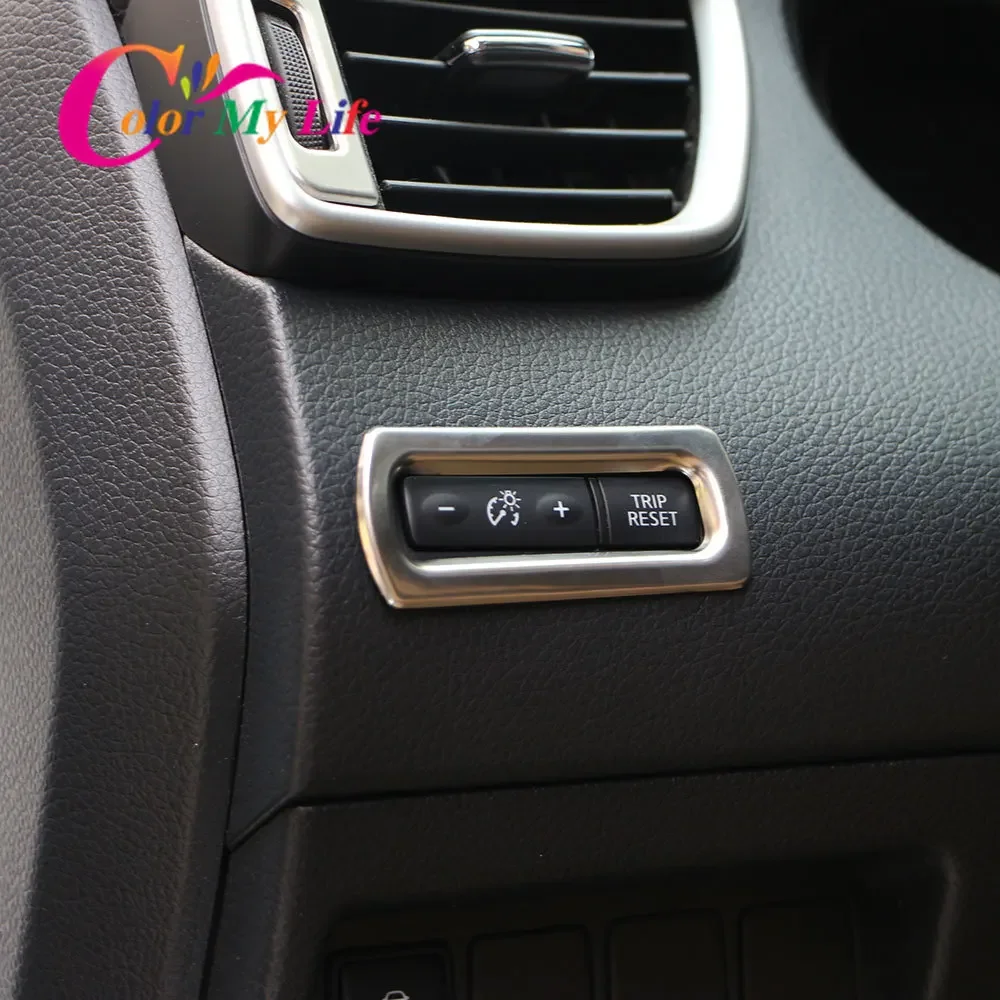 Car Interior Trip Reset Odograph Frame Button Cover Trim Sticker for Nissan X-trail Xtrail Rogue T32 2014 - 2021 LHD