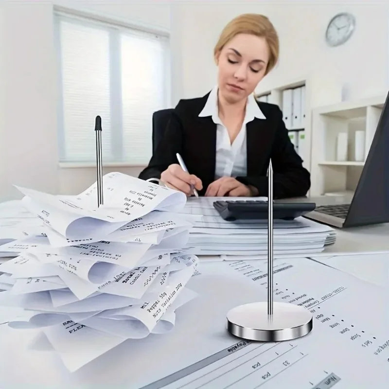 

Набор из 2 металлических держателей для чеков и счетов для ресторана/офиса