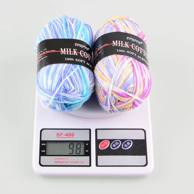 1Pc 50g Milk Cotton Knitting Yarn Crochet Yarn Hand Knitted Line DIY Knit Sweater Scarf Hat sock blanket amigurumi threads 120M