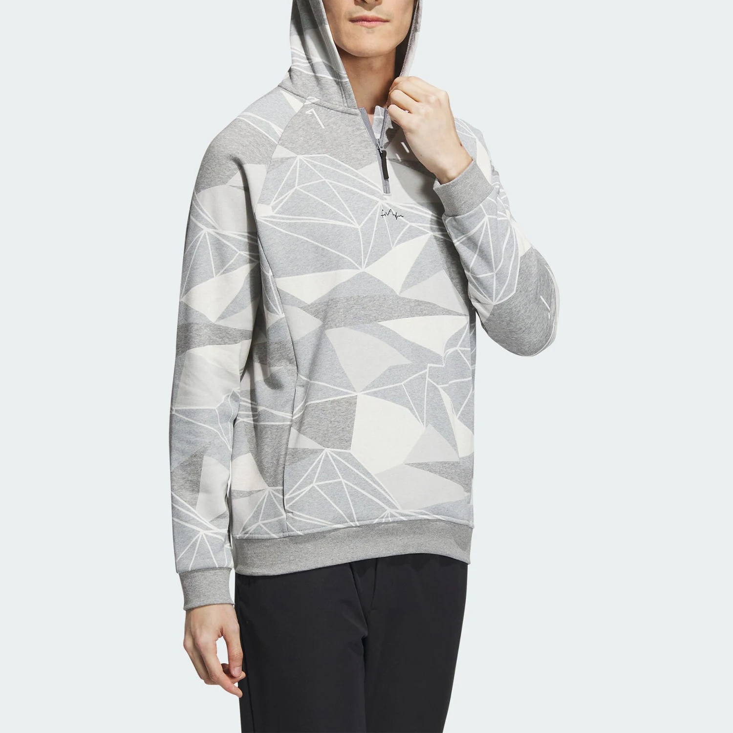 أديداس حقيقية الخريف جديد الرجال مقنعين عارضة الرياضة البلوز IA2623