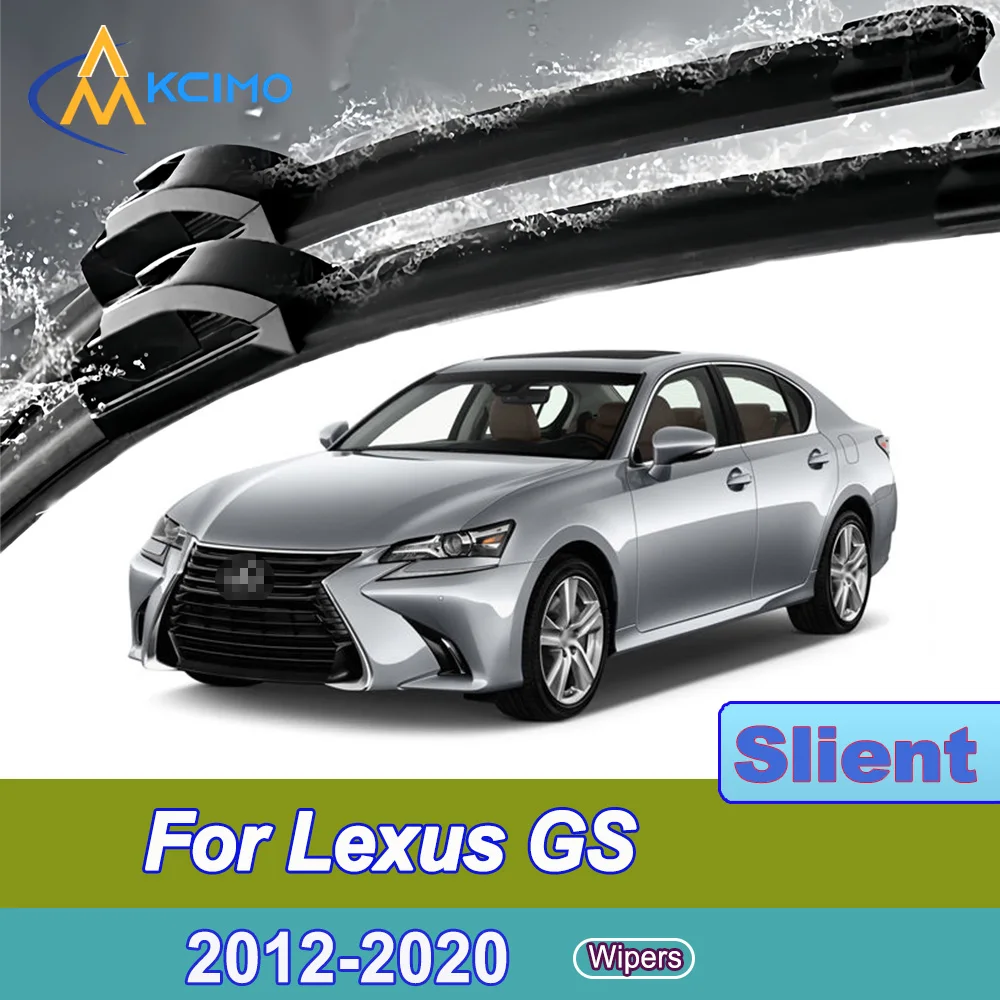 

2 Pack Silent Beam Wiper Blades For Lexus GS L10 2012-2020 Noiseless All-Weather Design Windshield Rain Brush Accessories