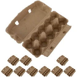 10 Pcs Egg Tray Holder Carton Bulk Organizer Native Eggs Paper Container Kitchen for Refrigerator