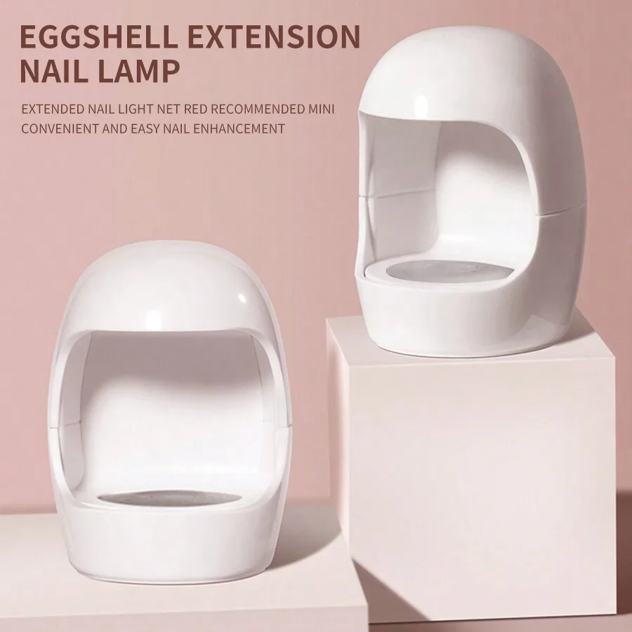 미니 계란형 LED 네일 램프 - 휴대용 UV/LED 젤 네일 건조기, 가정용 DIY 매니큐어, USB 전원