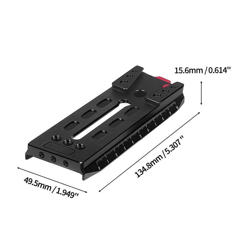تركيب الكاميرا 1/4 لوحة الإفراج السريع لـ DJI Ronin RS3 Pro Mini Gimbal Stabilizer لكاميرا Manfrotto Tripod Head DSLR