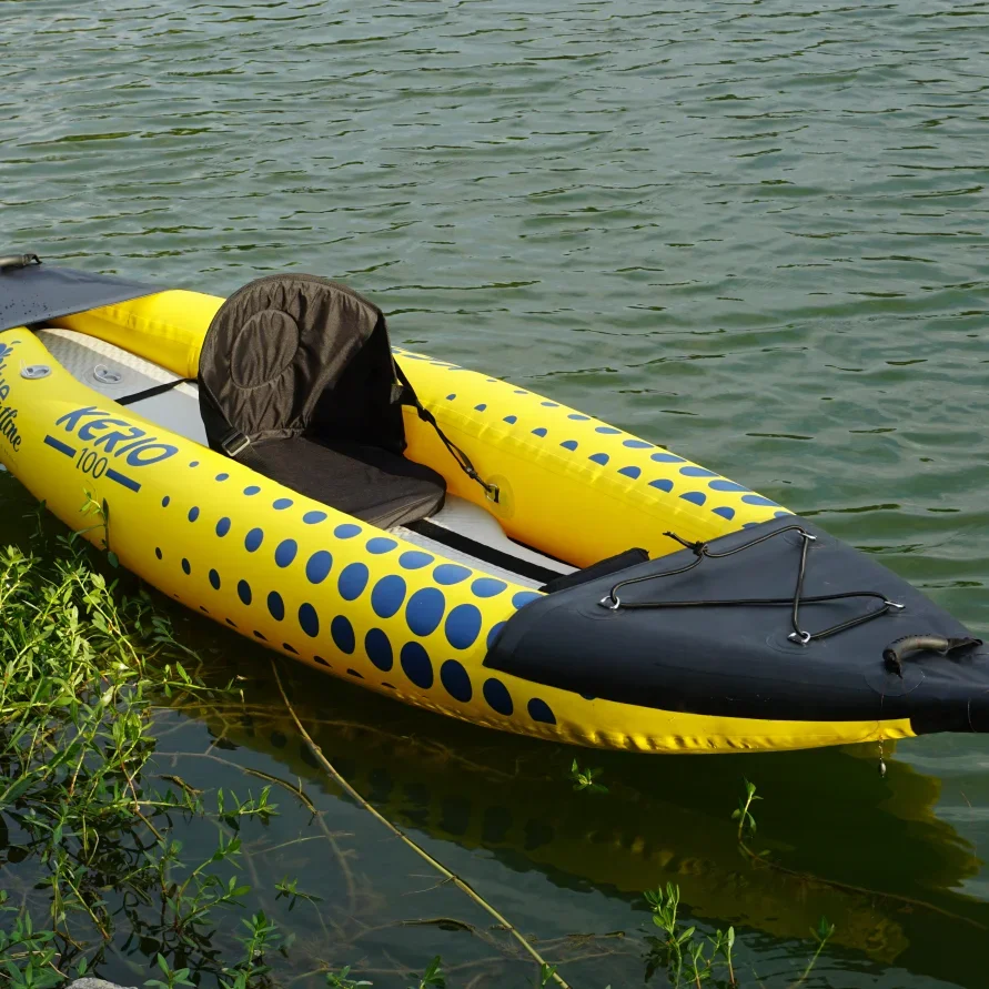 Water recreation Cheap professional plastic Two Persons Inflatable canoe kayak for Fishing Touring