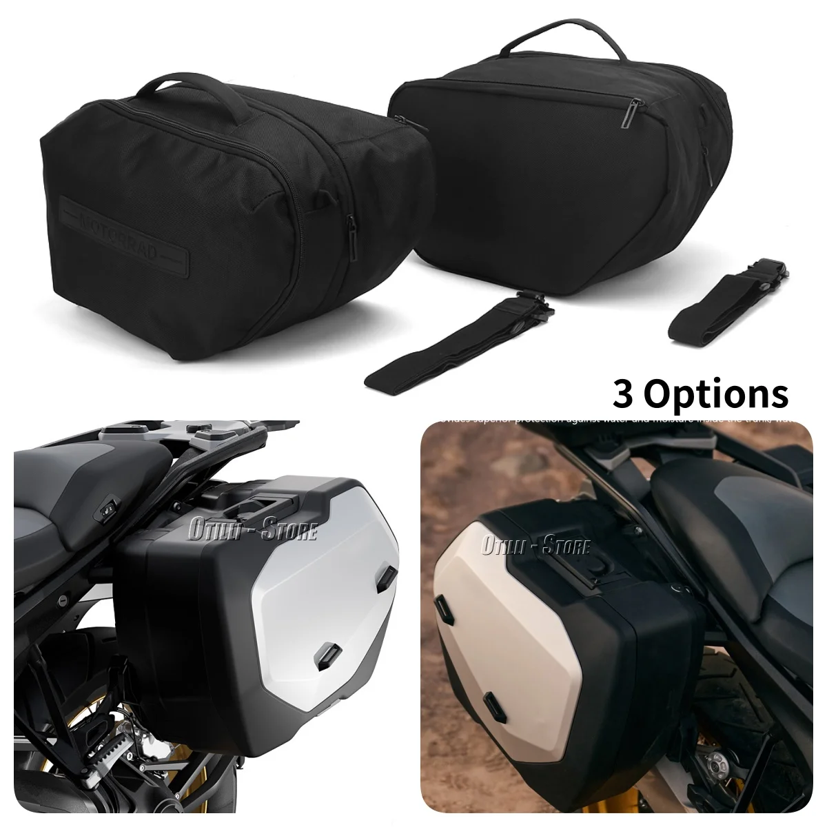 

For BMW R1300GS R 1300 R1300 GS 2023 2024 Motorcycle 25L~32L Side Box Inner Bag Suitcase Pannier Bags Toolbox Linner Saddlebag