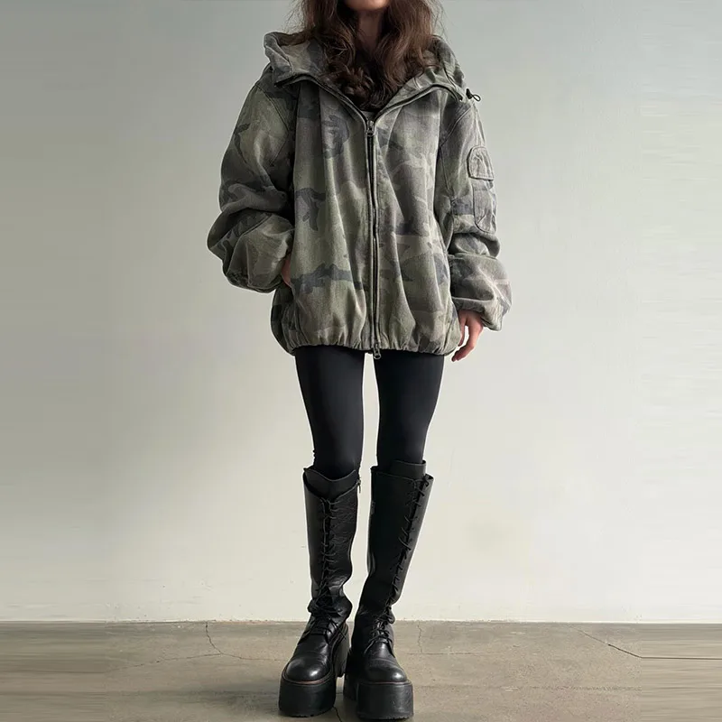 Ballon Silhouette Wolle Mischung Mantel Hosen Anzüge Frauen Elegante V-ausschnitt Seite Knopfleiste Dünne Jacke Hohe Taille Hose Neue Dame Outfit – Detail 5