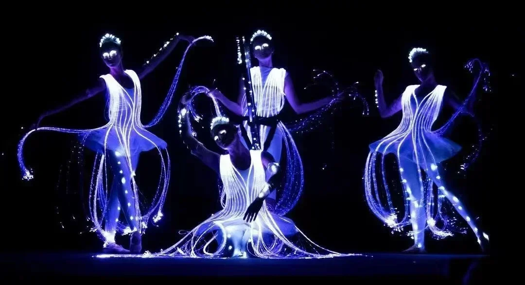 Splendid Fiber Ballet Dress LED Color Change Remote Control Great Performance for Events Show