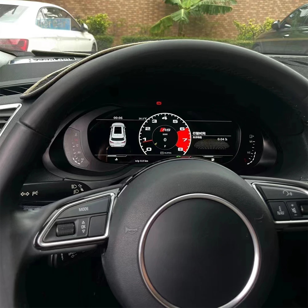Car Digital Instrument Cluster Dash Speed Meter Gauge Display Water Temp Oil Pressure for udi Q5 10-18 A4L10-17 Virtual Cockpit