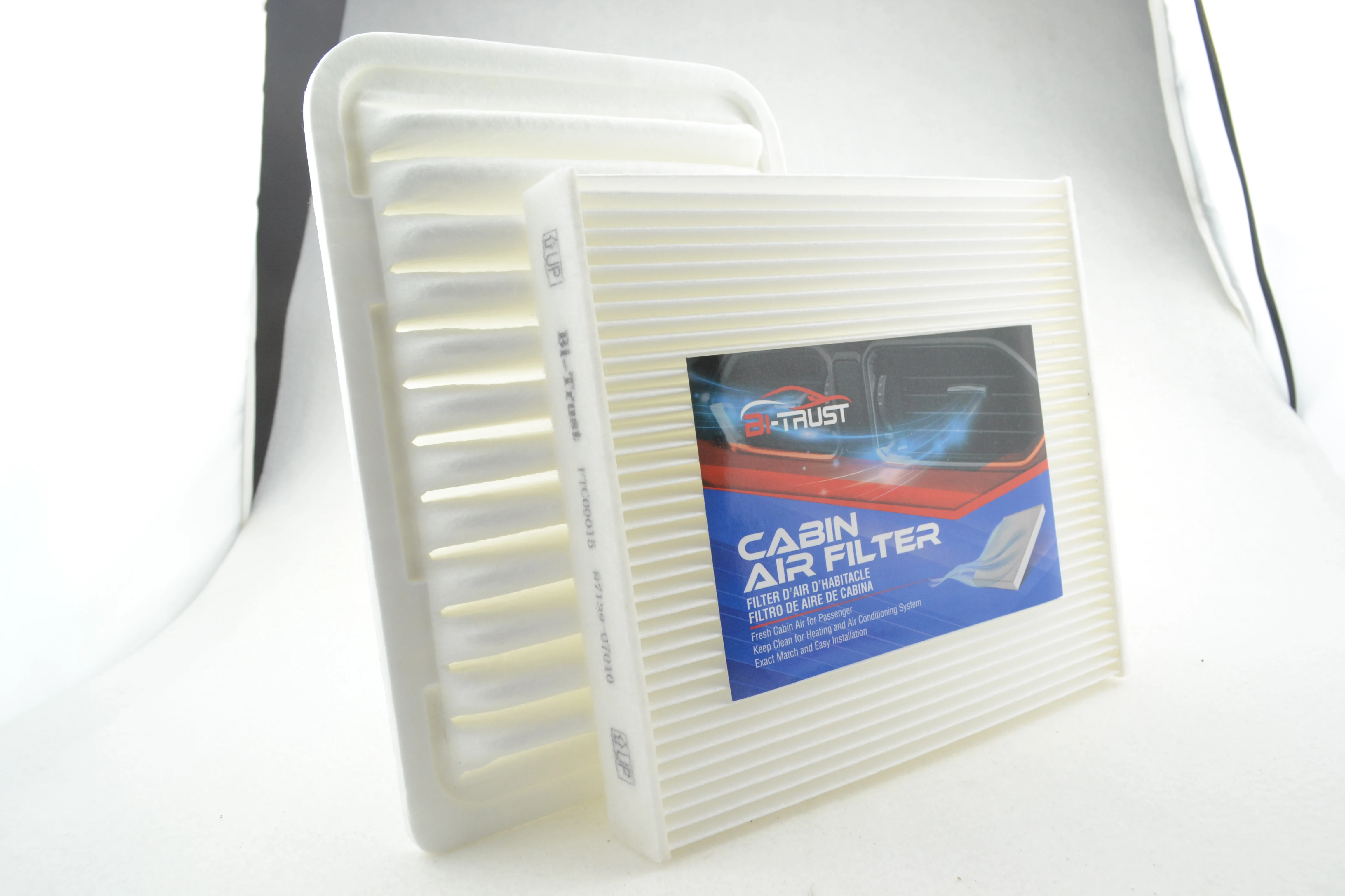 

Воздушный фильтр Bi-Trust для двигателя и салона для Toyota Corolla 2009-2019/Toyota Yaris 2006-2018 CA10190, 17801-0M020, 17801-21050