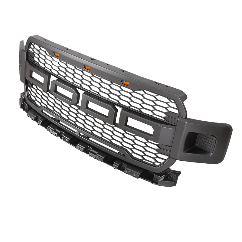 

GREY FRONT HOOD HONEYCOMB MESH GRILLE WITHOUT LIGHTS FIT for FORD F150
