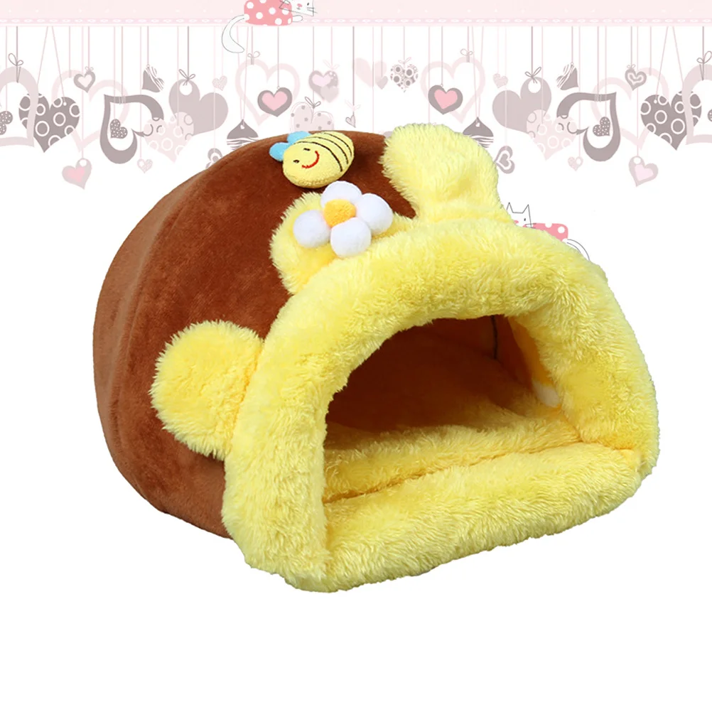 

Pet Winter House Warm Nest for Squirrel Hamster Guinea Pig Size Washable Lightweight Travel Comfortable