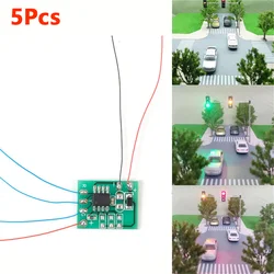 5Pcs Miniature Electric Circuit Board for Connect Model Railroad Traffic Signal Light Controller HO N Scale Controller Panel