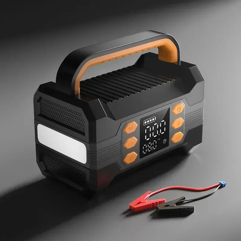 New Car Jump Starter Air Pump Multifunction 4-in-1 Air Compressor Starting Device Mobile Power Battery Emergency Power Supply