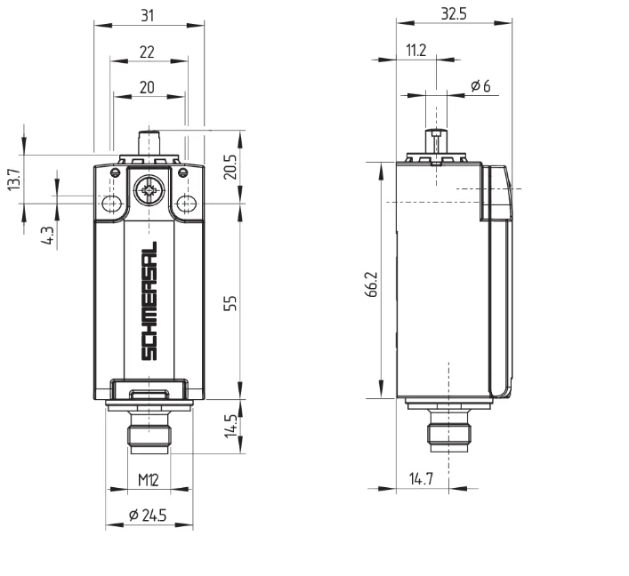 

PS215-Z11-S200 - Фотоэлектрический датчик PNP 200 мм IP67 - Промышленный пластиковый бесконтактный переключатель