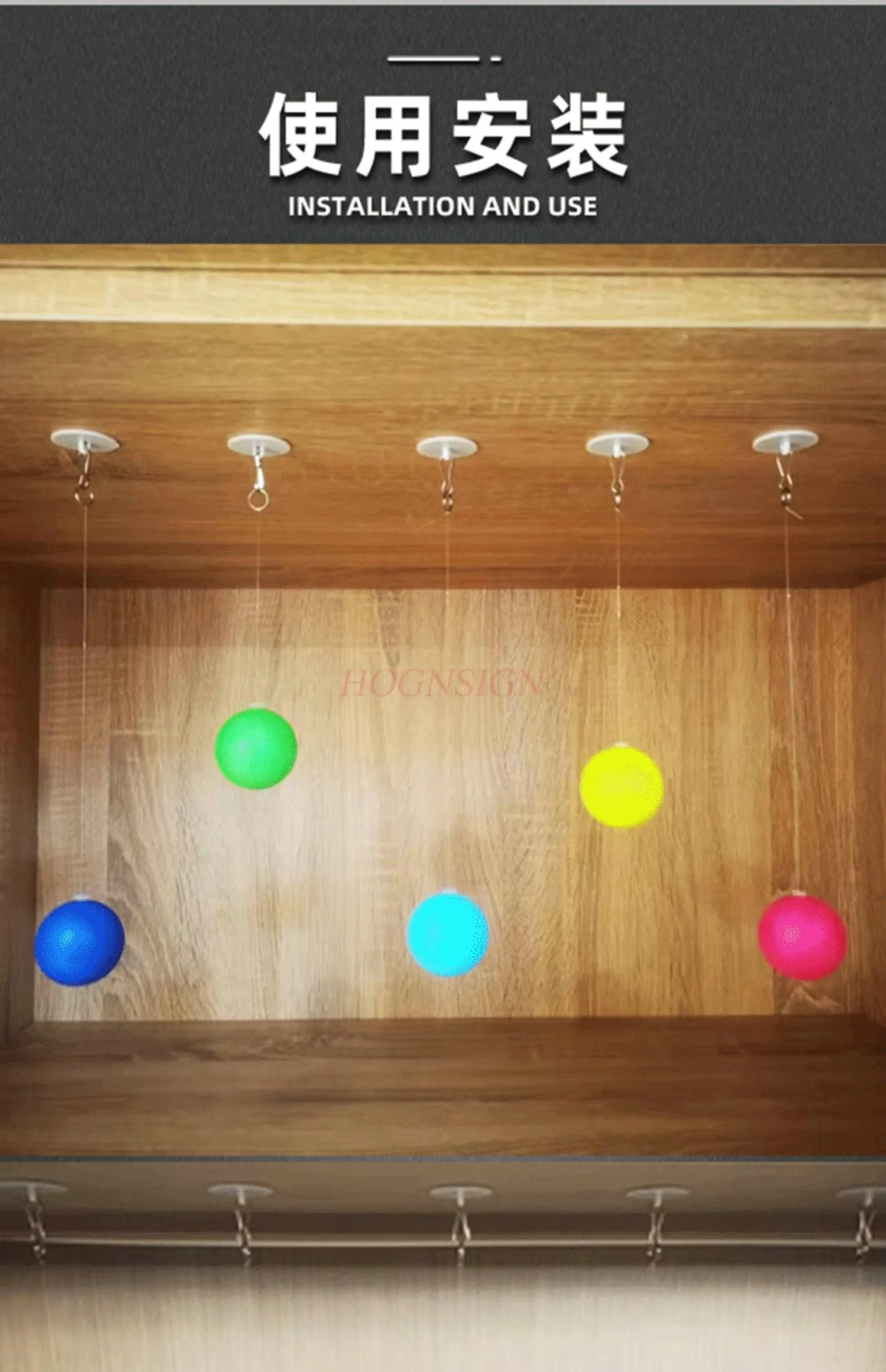 매달린 비전 탁구 트레이너, 자기 훈련 도구, 어린이 운동 눈 교정 훈련 공 색상, 5 개