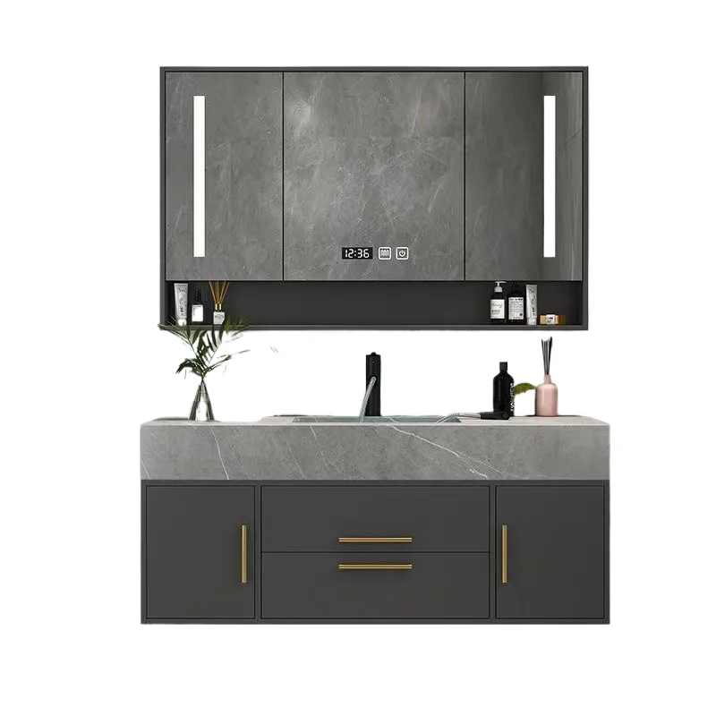 

#New 40-inch floating wall sink, hanging drawers, washbasin, furniture, bathroom, vanity cabinet