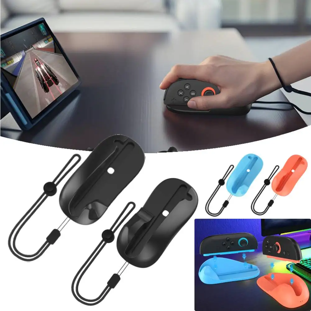 Left + Right Controller Mouse Bracket Ergonomic Gaming Controller Mouse Stand Controller Mouse Dock for Nintendo for Switch 2