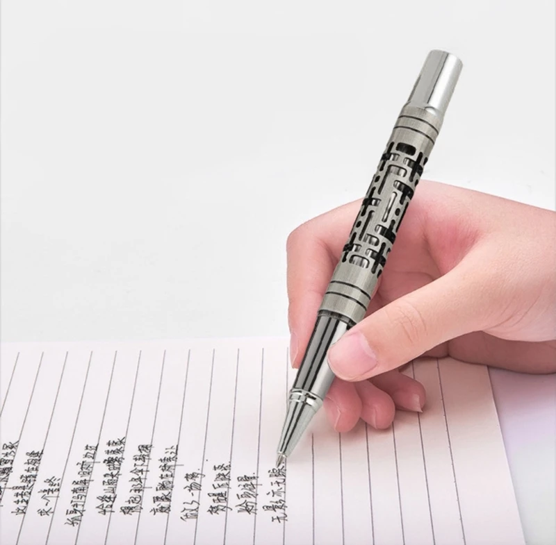 

Гель чернила ручка нейтральная ручка 0,5 мм бизнес -пера с металлической ручкой для студента D2RC