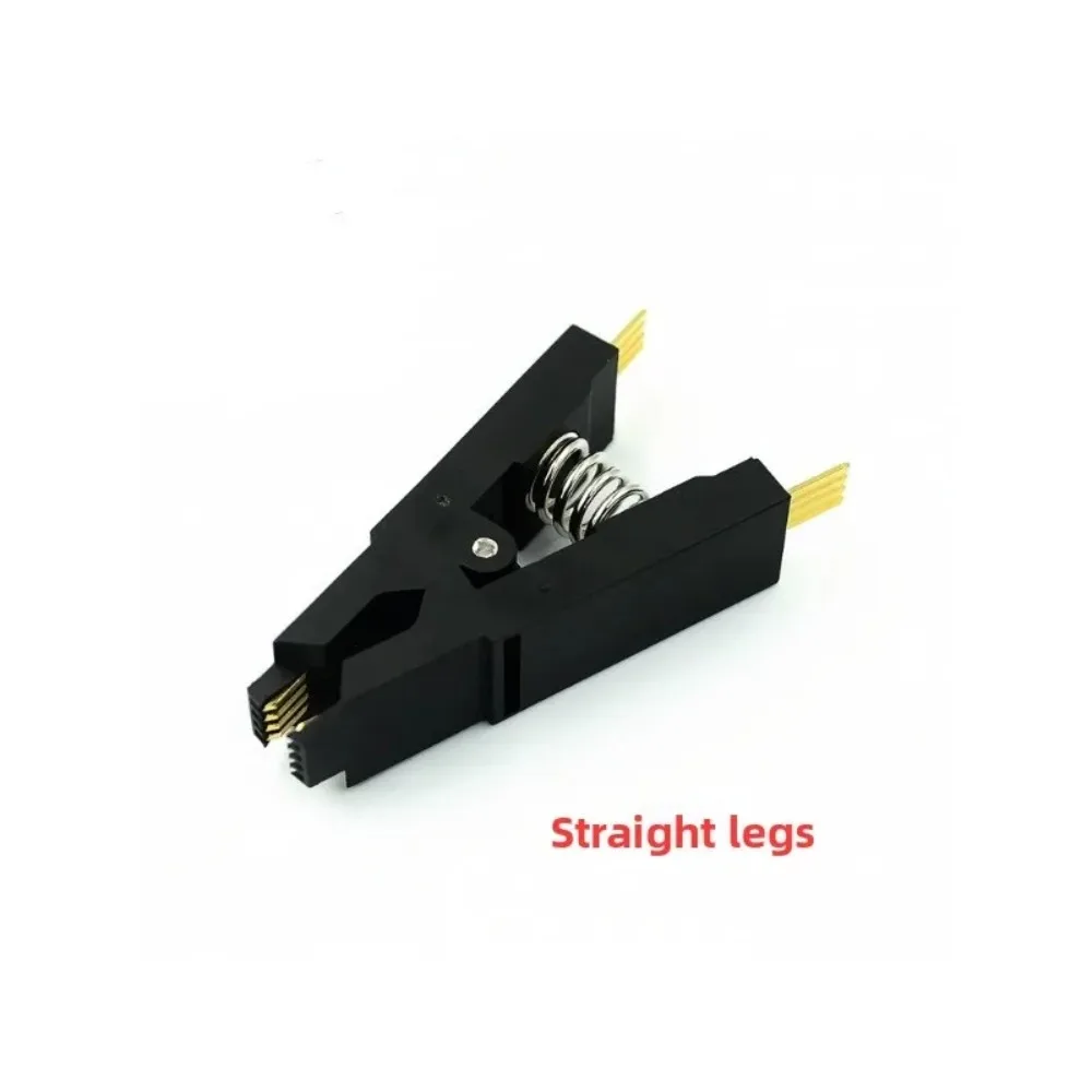 مبرمج USB CH341A مطلي بالذهب للوحات الأم وأجهزة التوجيه وأجهزة الكريستال السائل + مشبك اختبار SOP8 غير مدمر