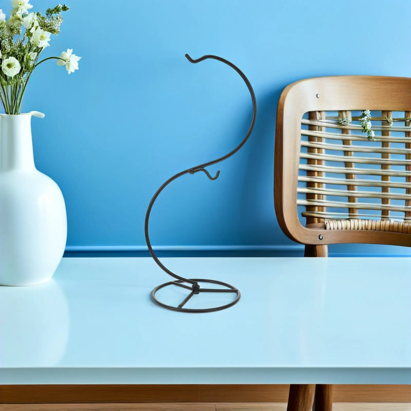 

Комплект из 2 подставок для комнатных растений, маленькие металлические держатели для террариумов с покрытием из запеченной краски, для балкона, подоконника, рабочего стола, микроландшафта