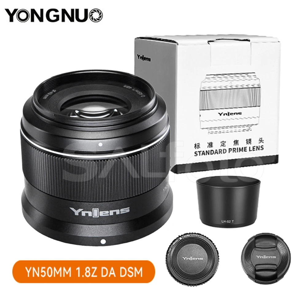 

YONGNUO YN50mm F1.8Z DA DSM 50mm F1.8 Large Aperture Auto Focus Standard Prime Lens for Nikon Z Mount APS-C Mirrorless Camera