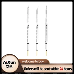 AIXUN C210-I010 C210-K030 C210-S0 Soldering Tips for T3B T402 T410 T420D T420  Precision Soldering Rework of Mobile Repair