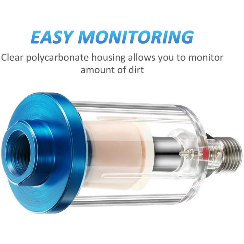 A77I 6 قطع فلتر فاصل زيت الماء مرشح البخاخة فاصل الرطوبة لتركيب ضاغط خط الهواء #5