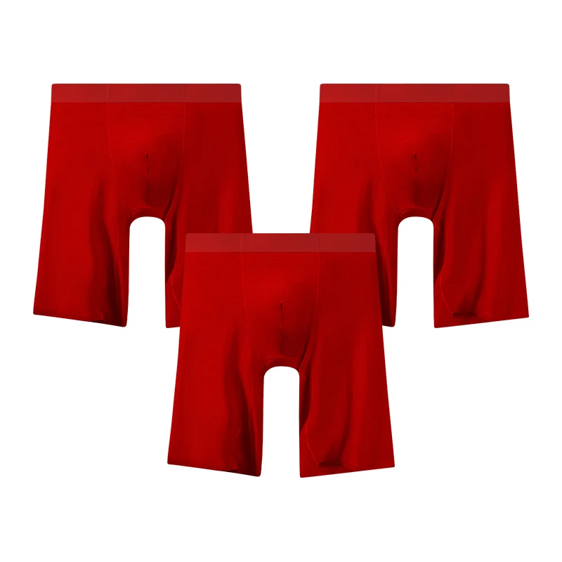 3PCS Men's fashionable, comfortable, close fitting, sporty, elongated, and wear-resistant leg underwear