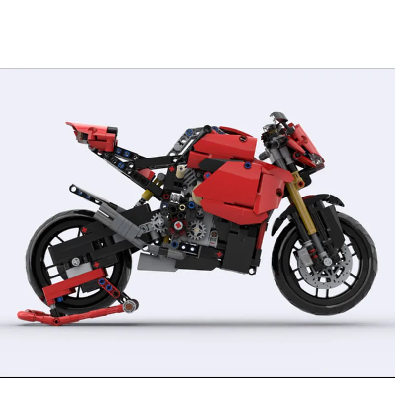 

MOC-195599Классический мотоцикл, спортивный автомобиль, строительный блок, модель843ДеталиMOC, креативный детский строительный блок на день рождения для мальчиков, игрушка в подарок