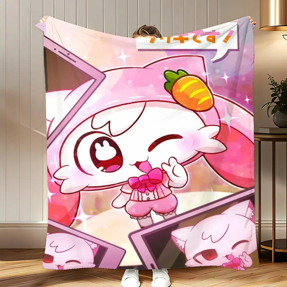 vocaloidプロデューサーpepoyo-ソフトコーラルフリースブランケット-310gsm-ふわふわ暖かいソファベッド用ブランケット-寝室の装飾に