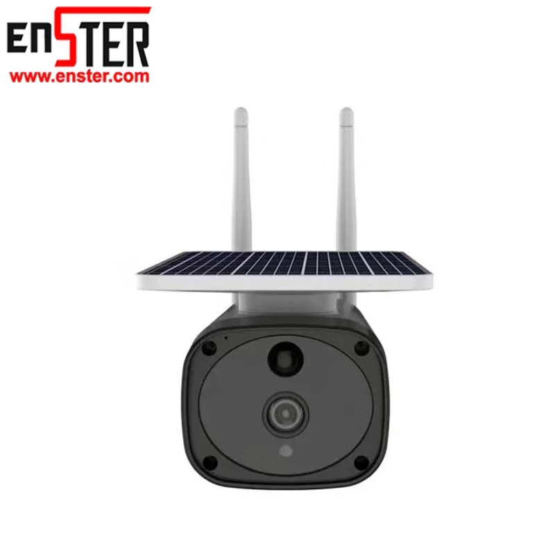 Nieuwe aankomst ENSTER outdoor Wifi zonnepaneel PIR draadloze beveiligingscamera op batterijen