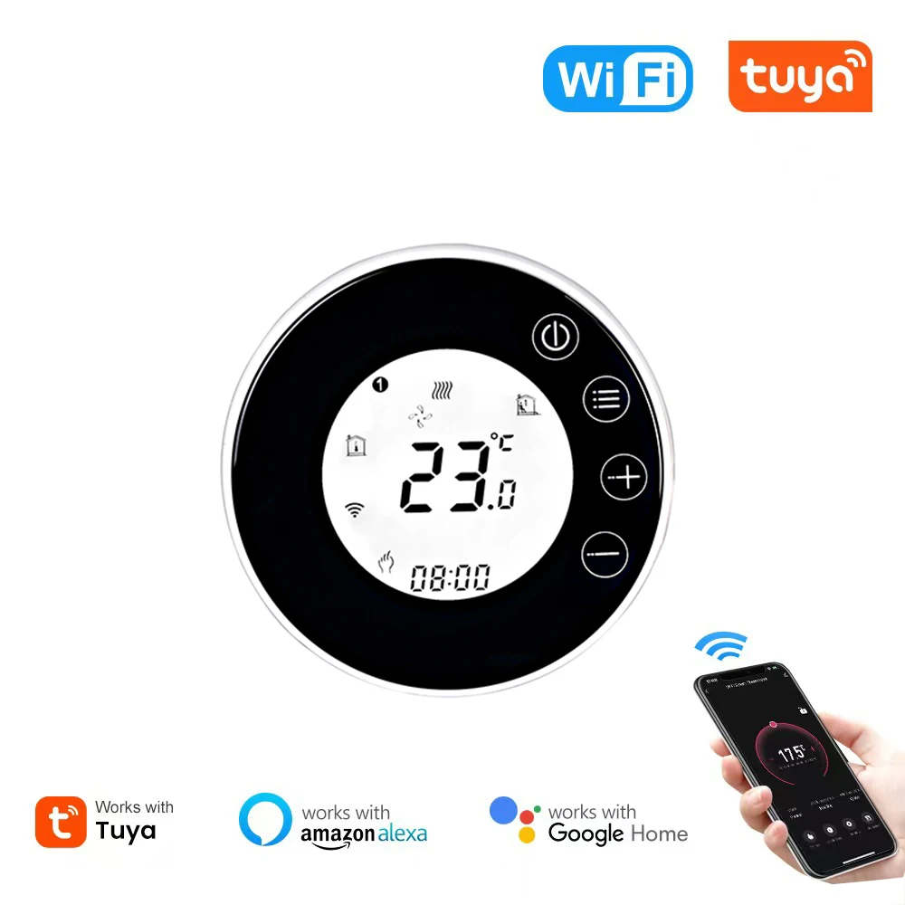 X7hgb wifi smart heizungs thermostat lcd anzeige sprach steuerung alexa tuya alice/elektrisch/wasser boden temperatur regler