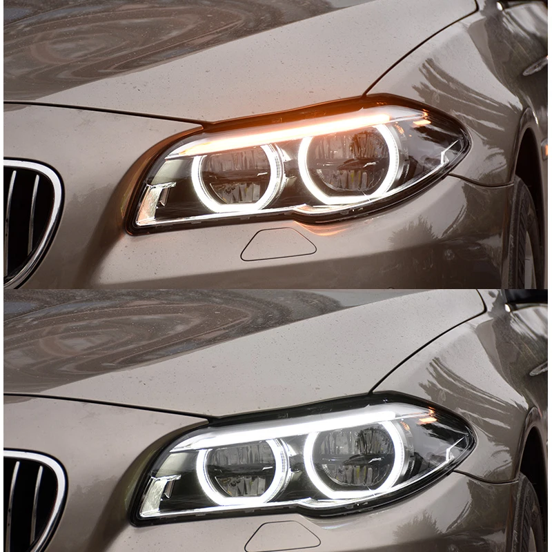 For F10 Headlights 2011-2017 520i 525i 530i Head Lamp F18 F11 LED Headlight DRL Hid Bi Xenon Auto Accessories