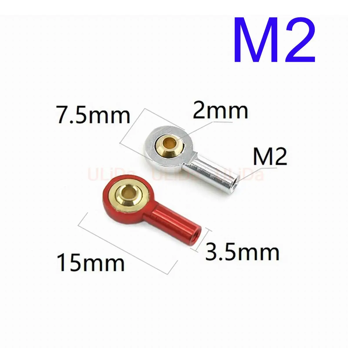 Rotule universelle en métal M2 M3, tige de poussée de direction, bielles d'extrémité les plus récentes pour bateaux RC et voitures, 10 pièces