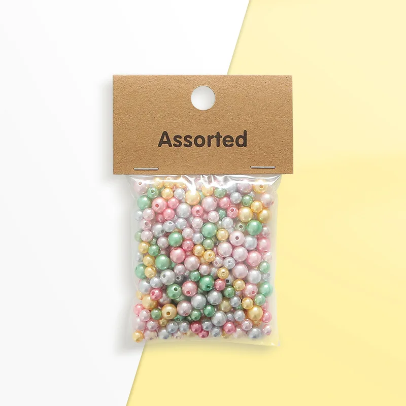 

6 мм пластиковые бусины с искусственным жемчугом, прямые отверстия, студенческие аксессуары для волос «сделай сам», материалы ручной работы, свободные бусины, ювелирные аксессуары