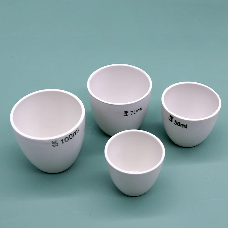 

Ceramic crucible resistant to 1250℃ laboratory crucible with lid and glaze inside and outside 10/25/30/70/150ml