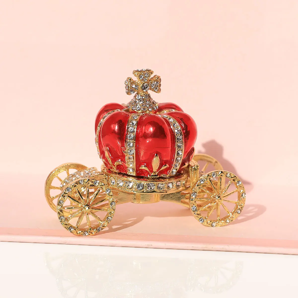 

2pcs New Arrival Colour Red Royal Pumkin Carriage for Jewelry Box