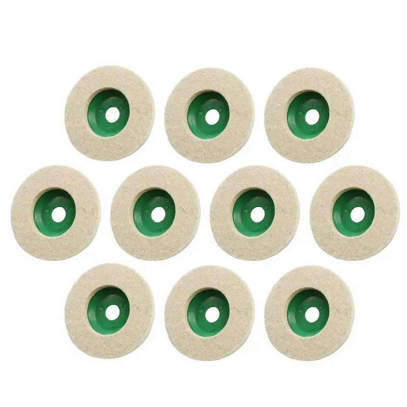 

Wool Polishing Wheel Disc 4 Inch Angle Grinder Round Sanding Disc 10pcs Angle Grinding Machine Polishing Wheel For Wood Fast