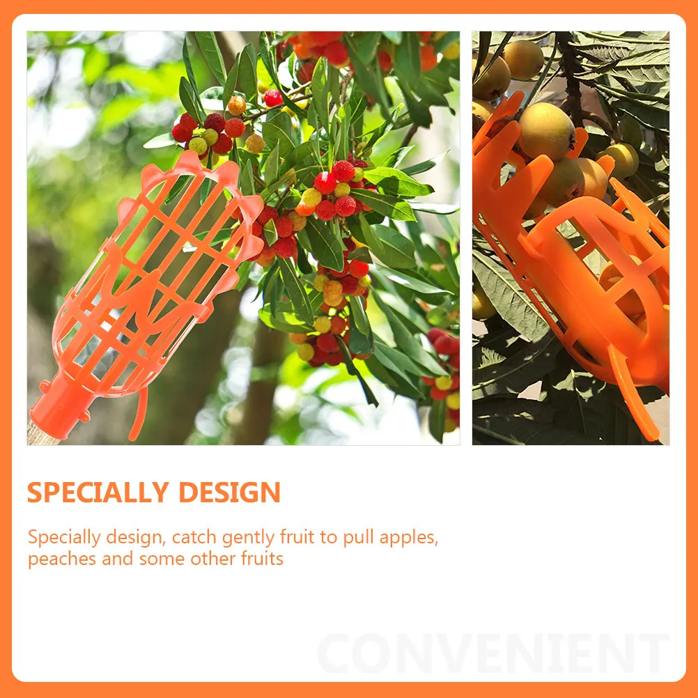 

2pcs Fruit Picker Tool Lightweight Garden Harvesting Device for Apples Peaches Persimmons Bayberry Jujube Orchard Farming